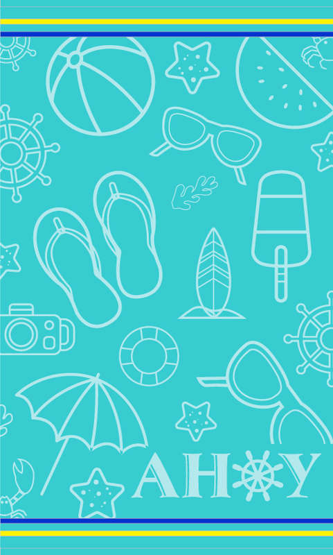 Ahoy Velour Beach Towels