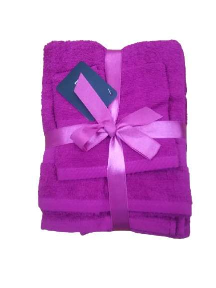 Promo Fuschia 3PC Towel Set