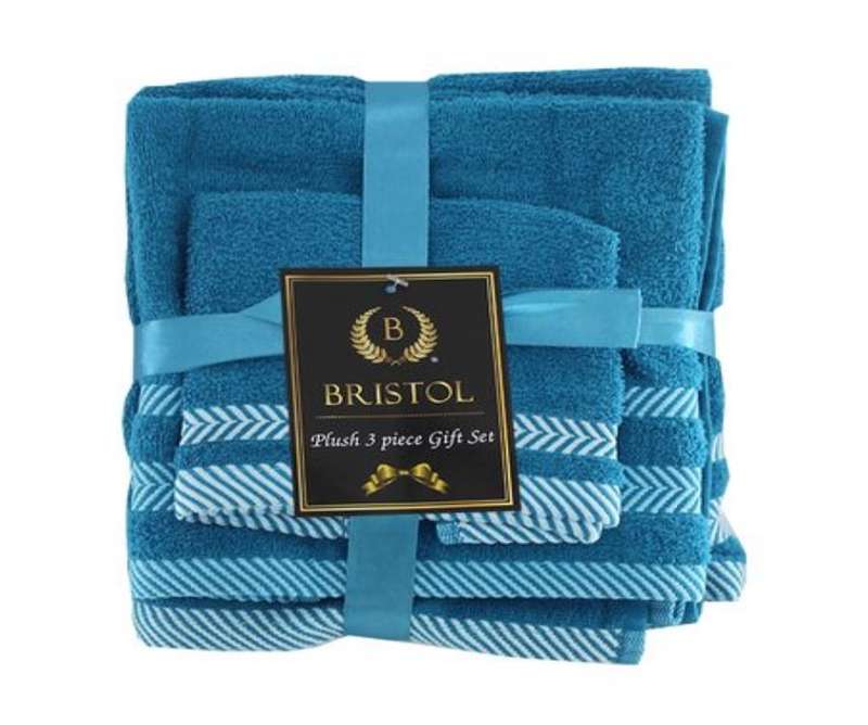 Plush Teal 3PC Towel Set