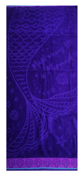 Colibri Mermaid Waves (70 X 130cm) Beach Towels