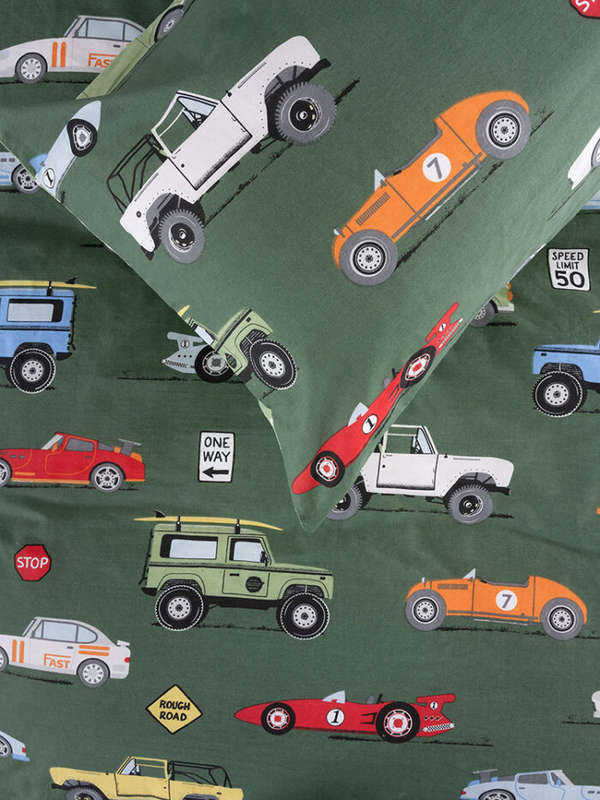 Road Trip Olive Duvet Cover Set