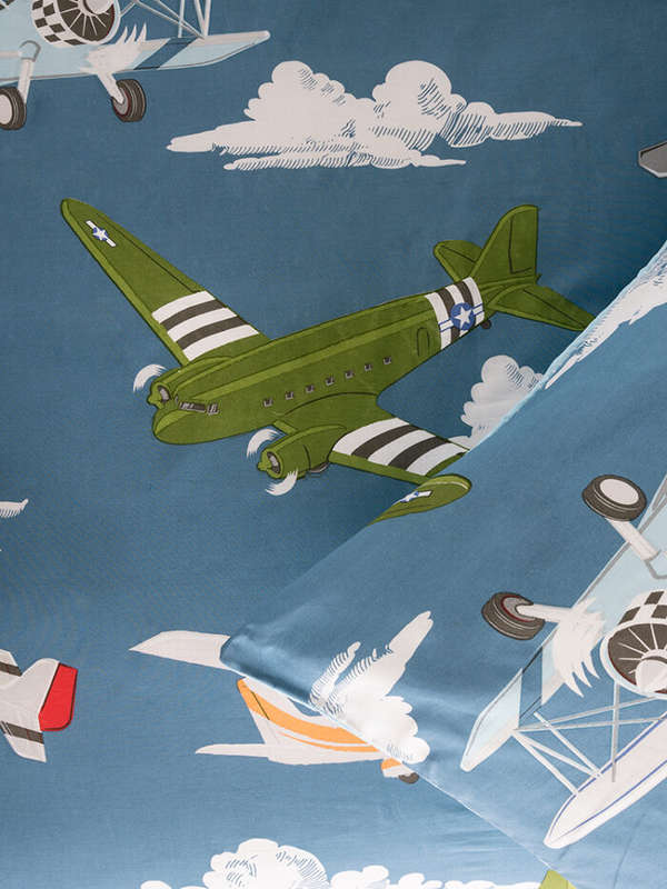 Airplane Action Duvet Cover Set