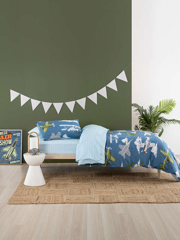 Airplane Action Duvet Cover Set