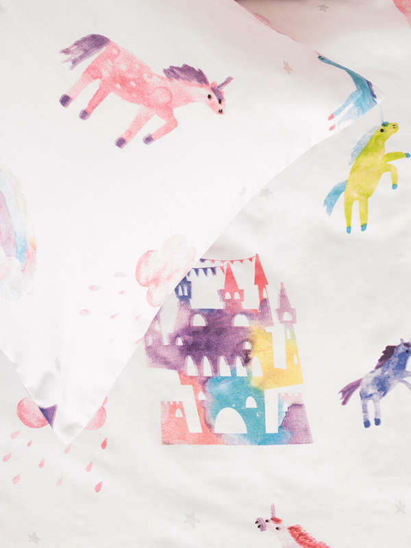 Unicorn Castle Duvet Cover Set