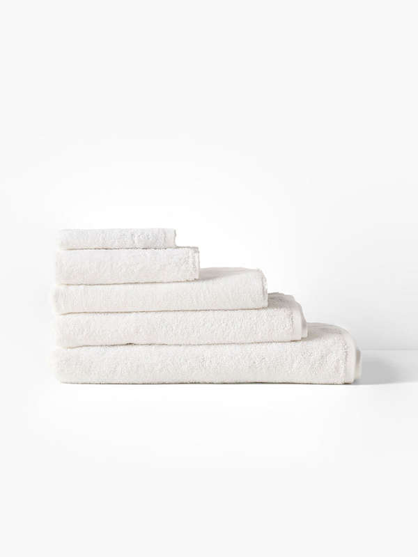 Nara Bamboo White Towels