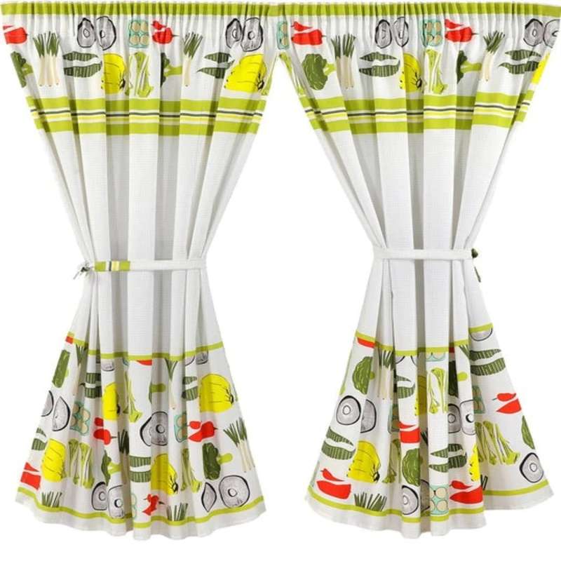 Veggie Patch Cafe Curtain (110 X 120cm) 2PC