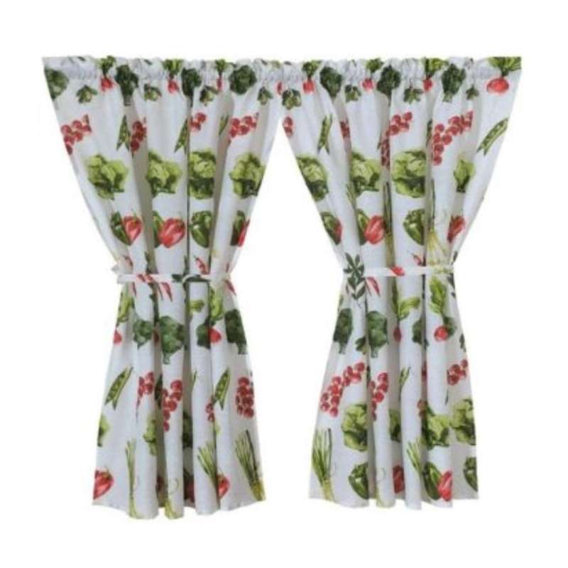 Veggie Patch Cafe Curtain (110 X 120cm) 2PC