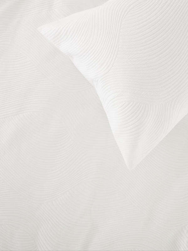 Wave Alabaster Duvet Cover Set
