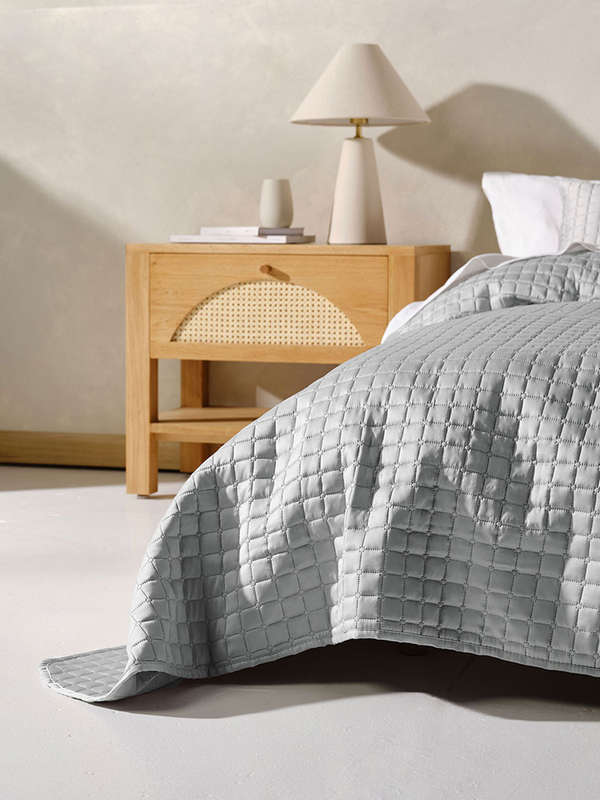 Verona Silver Coverlet Set