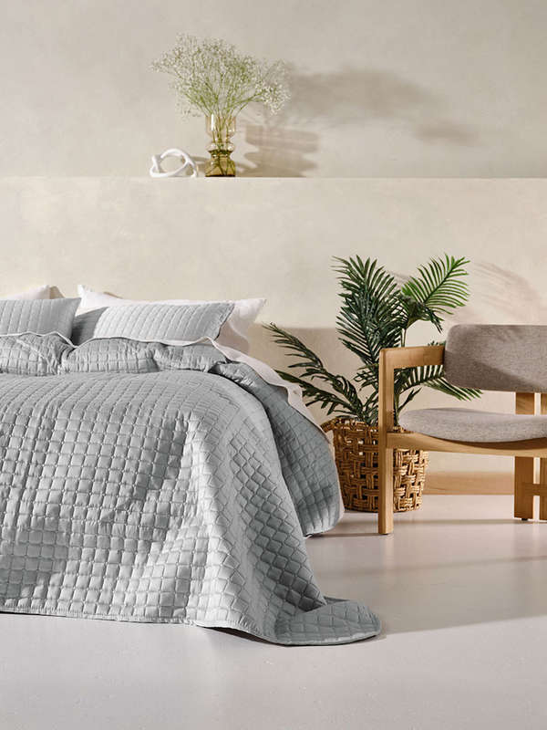 Verona Silver Coverlet Set