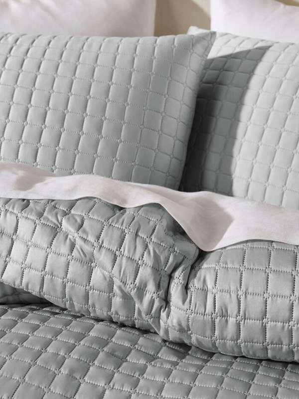 Verona Silver Coverlet Set