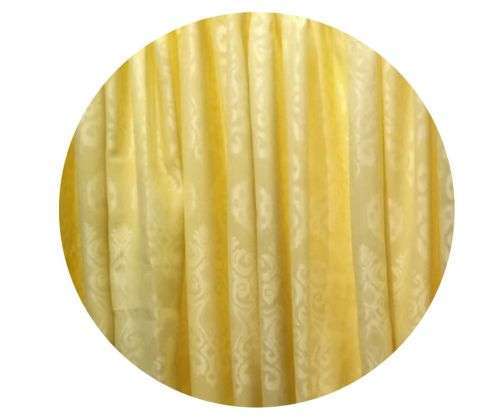 Ochre Yellow 230X218 Taped Lined Curtain