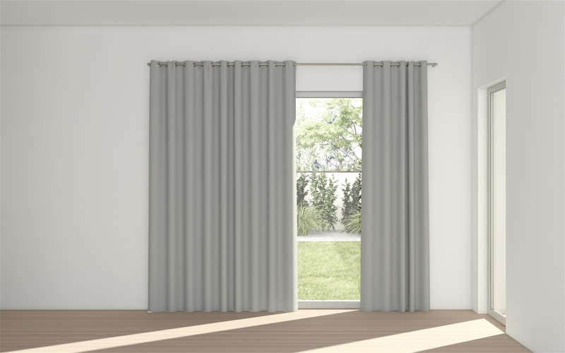 Midnight Self Lined Eyelet Curtain (100% Blockout Curtain )