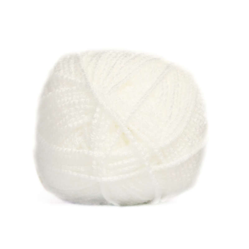 Elle Stretch Double Knit Plain 50G Colour 001 - White