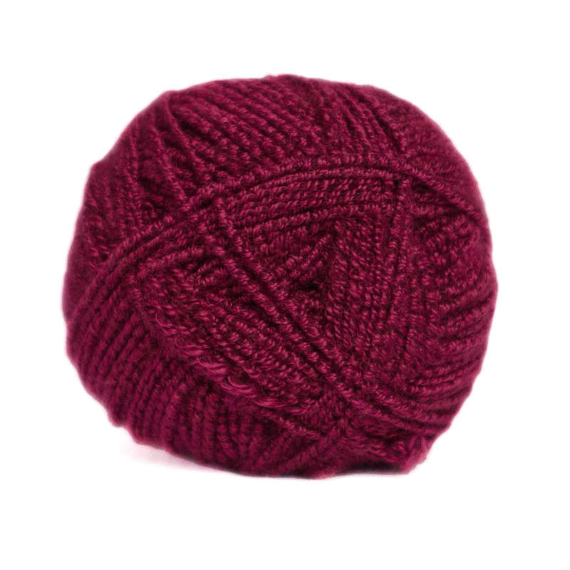 Elle Stretch Double Knit Plain 50G Colour 018 - Maroon