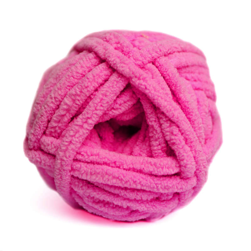 Elle Velour Solid 100g - 076 Hot Pink