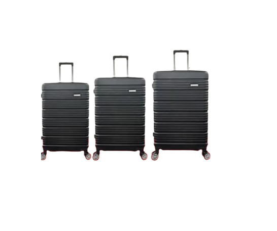 Tosca Volume 3pc Trolley Case -Black