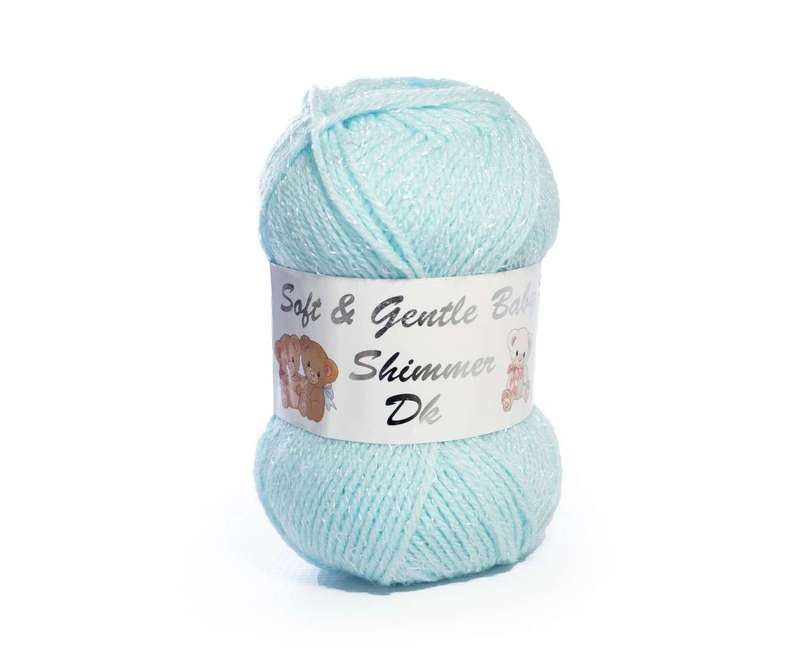 SOFT &amp;GENTLE BABY SHIMMER DK COLOUR BB7 50g AQUA