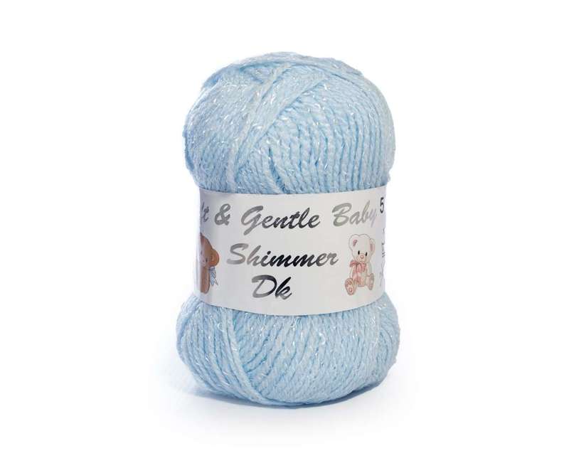GENTLE BABY SHIMMER DK COLOUR BB5 50g  PALE BLUE