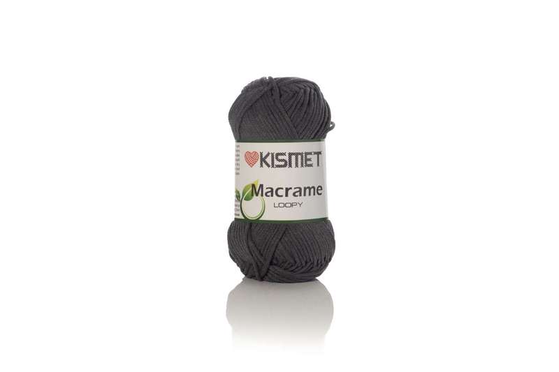 MACRAME COLOUR 103 200g  DARK GREY