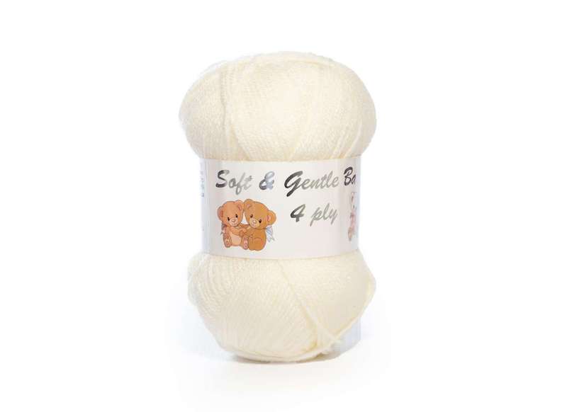SOFT &amp; GENTLE BABY 4PLY COLOUR BB9 50g   CREAM