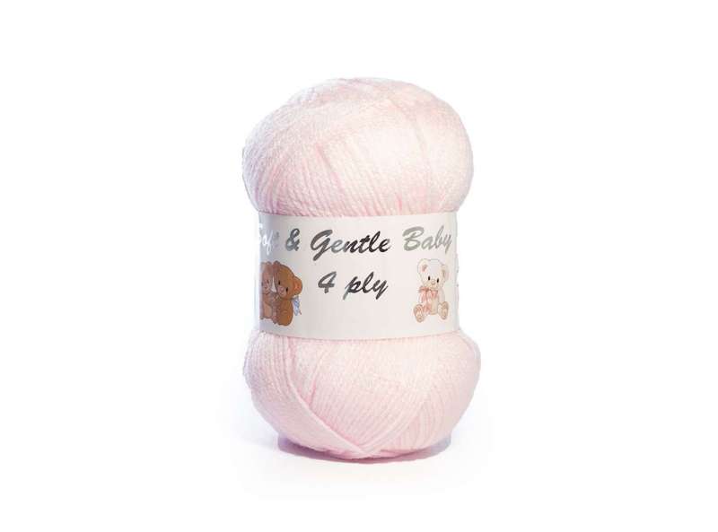 SOFT &amp; GENTLE BABY 4PLY COLOUR BB6 50g   PALE PINK