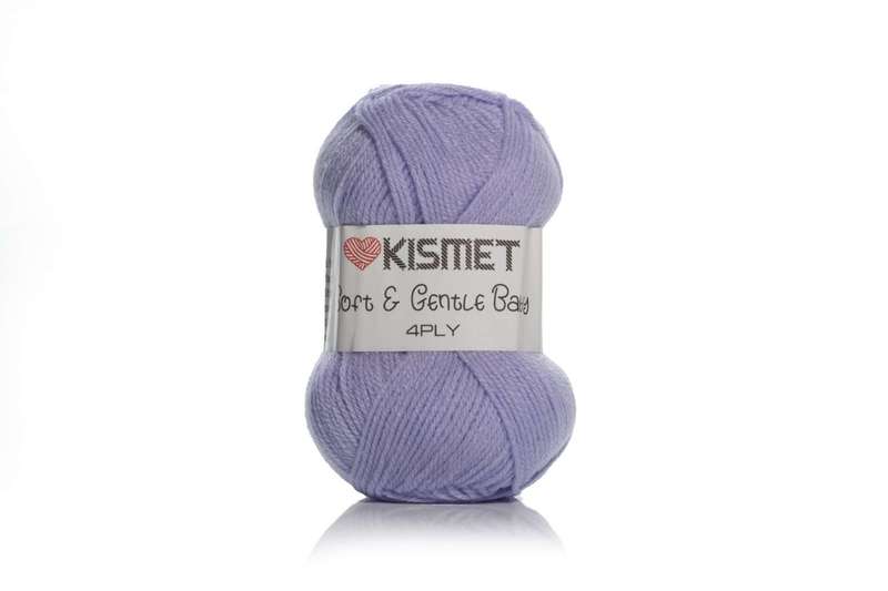 SOFT &amp; GENTLE BABY 4PLY  COLOUR BB3  50g  LILAC