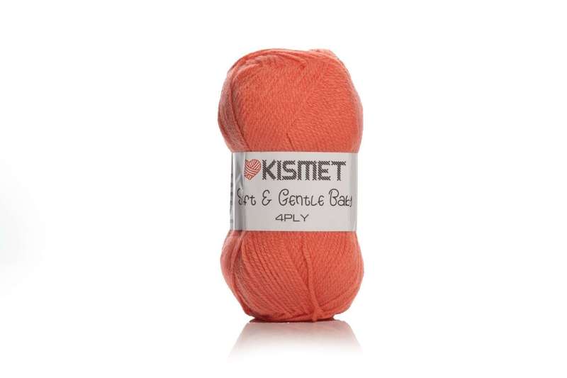 SOFT &amp;GENTLE BABY 4 PLY COLOUR BB11 50g    SALMON