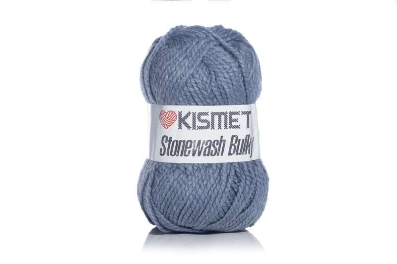 STONEWASH BULKY  COLOUR SB49 400g  MELANGE DENIM