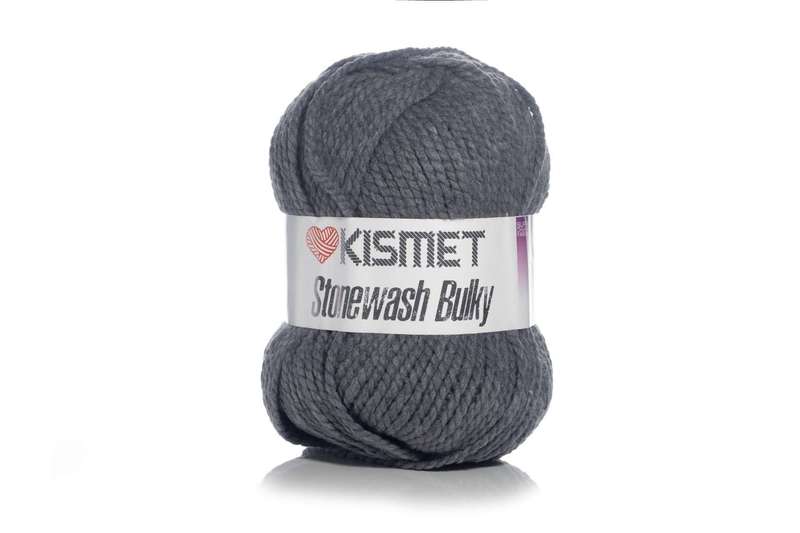 STONEWASH BULKY  COLOUR SB28941 400g DARK GREY