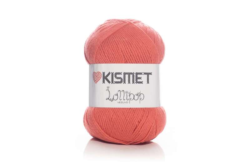 LOLLIPOP VEZUVO ARAN 400G  COLOUR 11224 SALMON