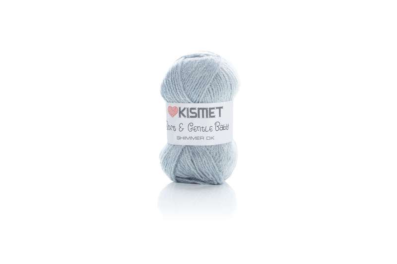 SOFT &amp; GENTLE BABY SHIMMER DK COLOUR BB10  50g  GREY
