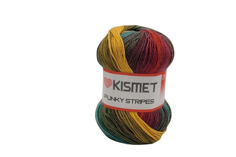 FUNKY STRIPES DK  100G COLOUR 211