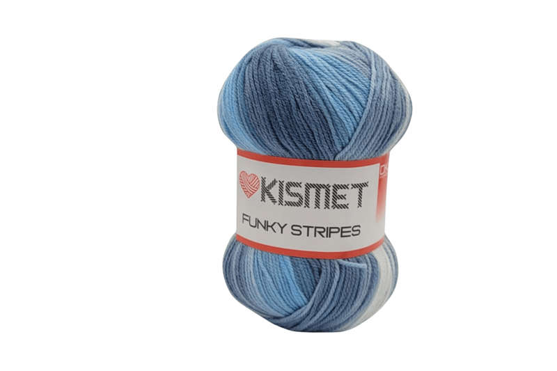 FUNKY STRIPES DK 100G  COLOUR 213