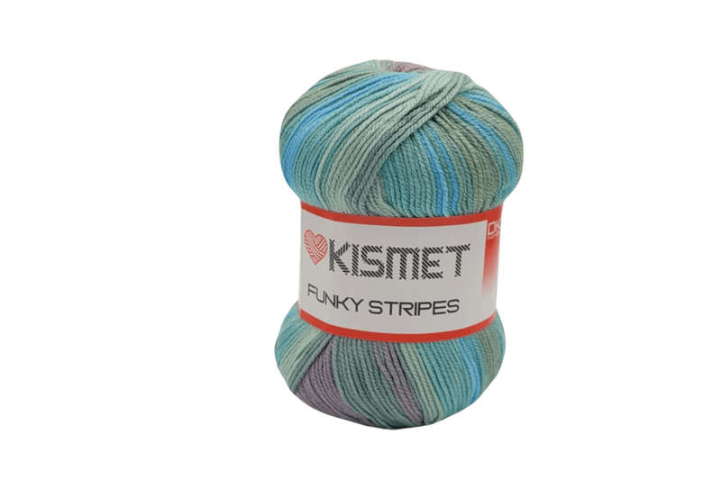 FUNKY STRIPES DK 100G COLOUR 216