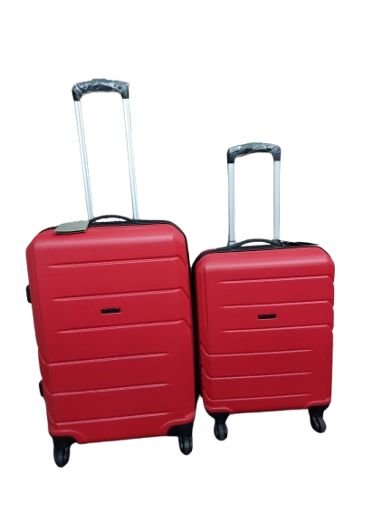 Accent ABS 2PC  Trolley Set - Red