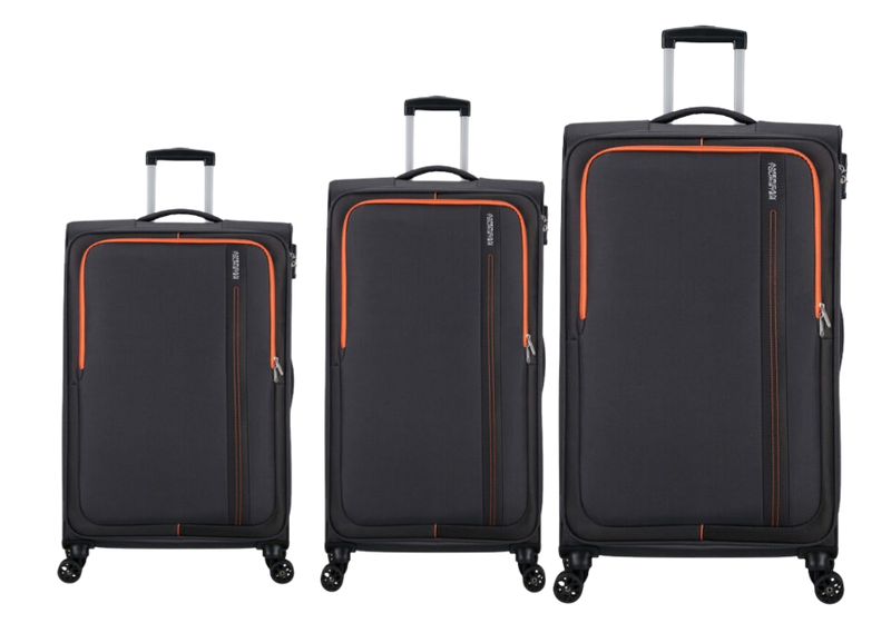 Sea Seeker 3pc Trolley Case-Black