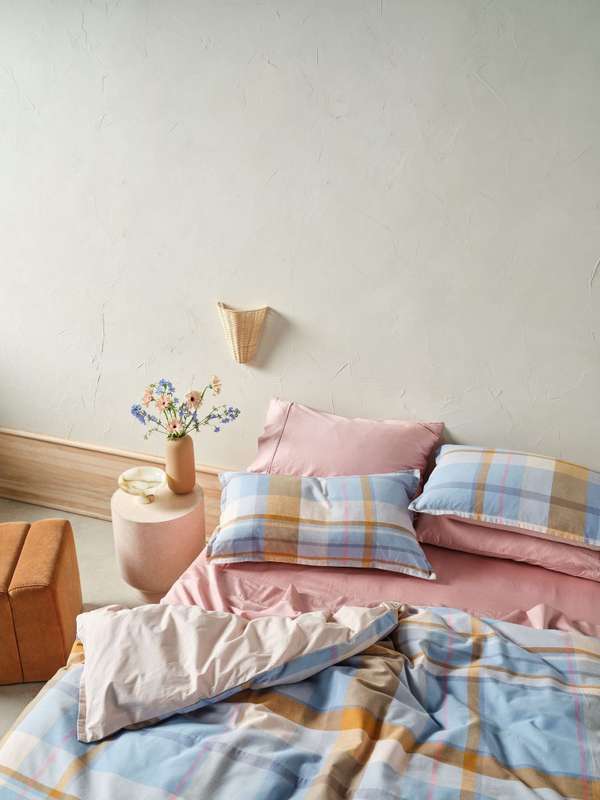 Lennon Blue Duvet Cover Set
