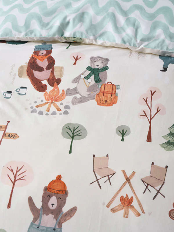 Linen House Camping Bears Vanilla Duvet Cover Set
