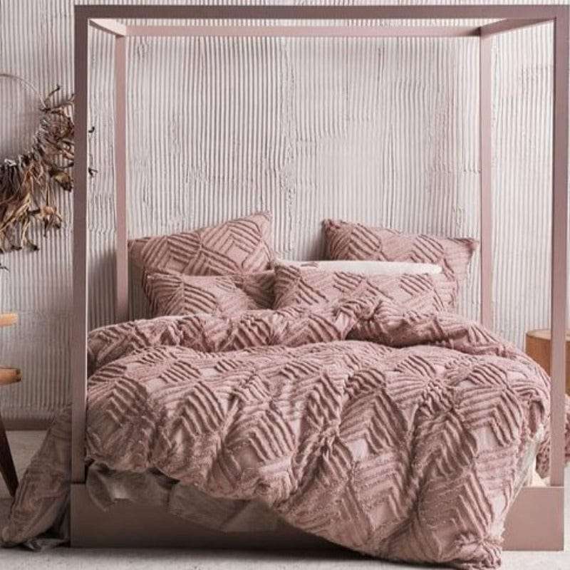Linen House Ramona Blush Duvet Cover Set