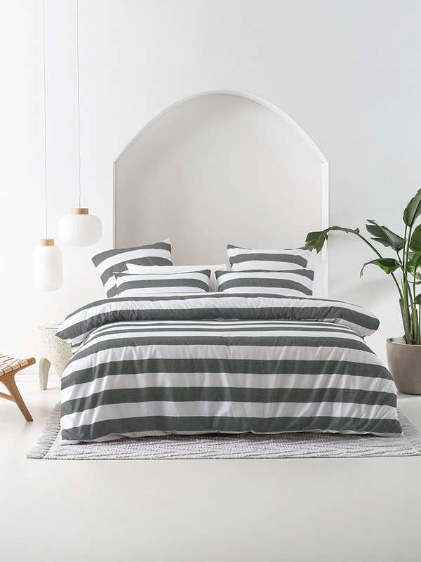 Sydney Carbon Duvet Cover Set