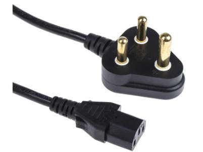 RSA Plug to Female IEC Lead (3 x 0.75 mm Stand) - 1.8 m