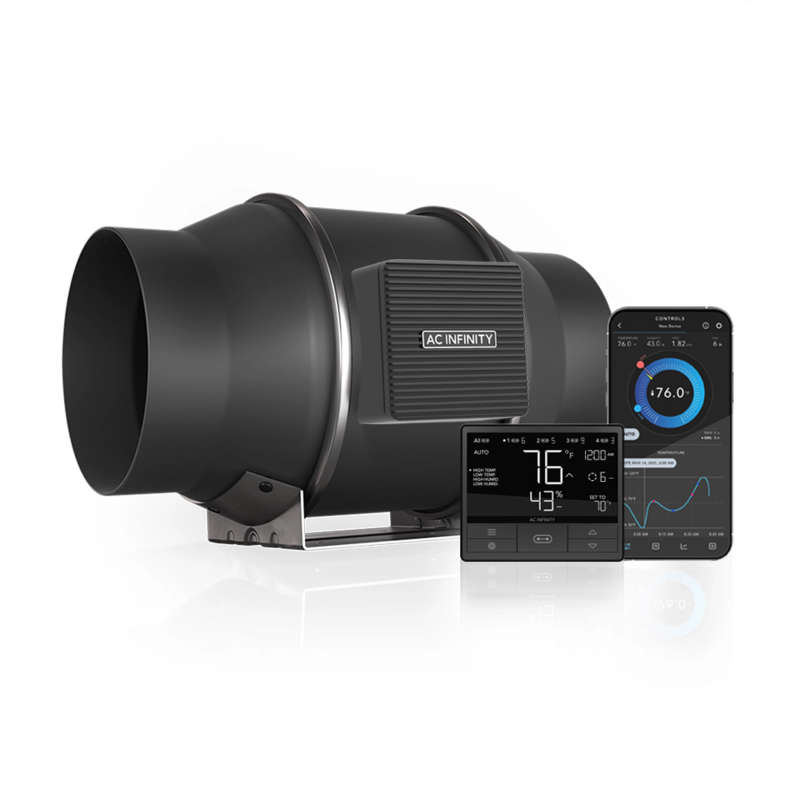 AC INFINITY CLOUDLINE T6, WITH  CONTROLLER 69 PRO TEMPERATURE AND HUMIDITY CONTROLLER, 6-INCH