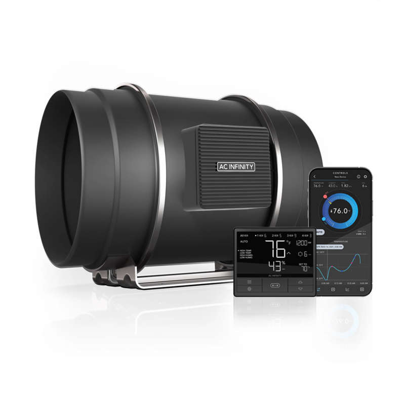 AC INFINITY CLOUDLINE T8, WITH CONTROLLER 69 PRO TEMPERATURE AND HUMIDITY CONTROLLER, 8-INCH