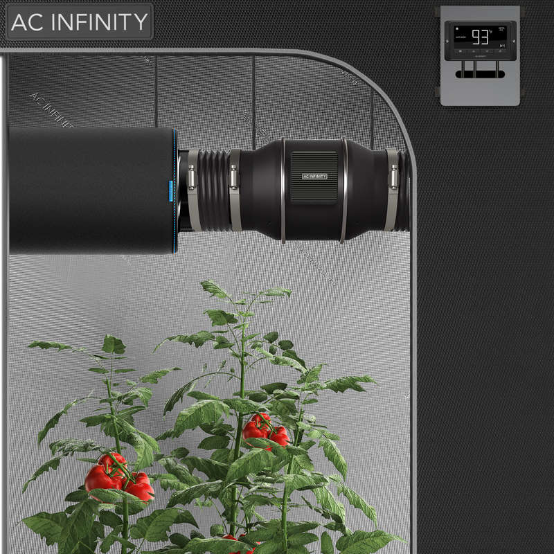 AC INFINITY, AI-CLT6 CLOUDLINE T6, WITH TEMPERATURE AND HUMIDITY CONTROLLER, 6-INCH