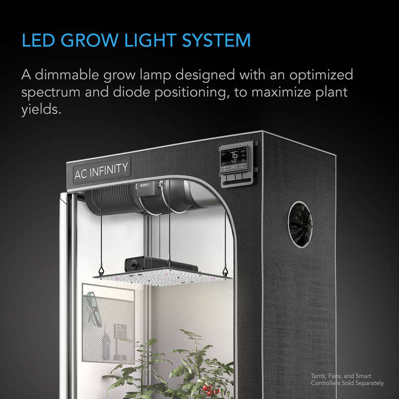 AC INFINITY IONBOARD S33, FULL SPECTRUM LED GROW LIGHT 240W, SAMSUNG LM301B, 3X3 FT. COVERAGE