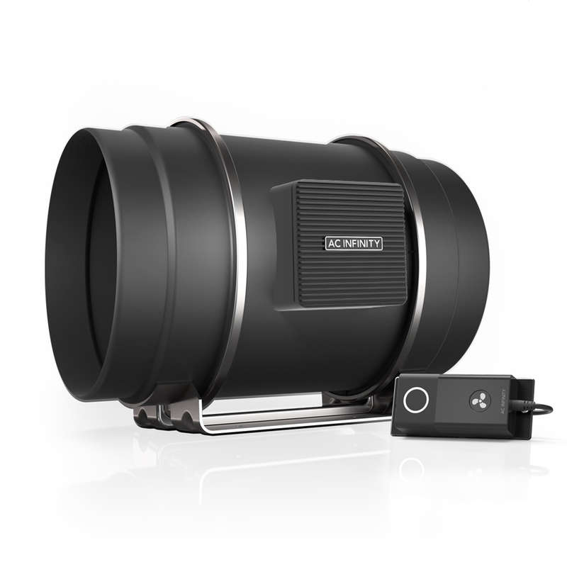 AC INFINITY CLOUDLINE S8, QUIET INLINE DUCT FAN SYSTEM WITH SPEED CONTROLLER, 8-INCH
