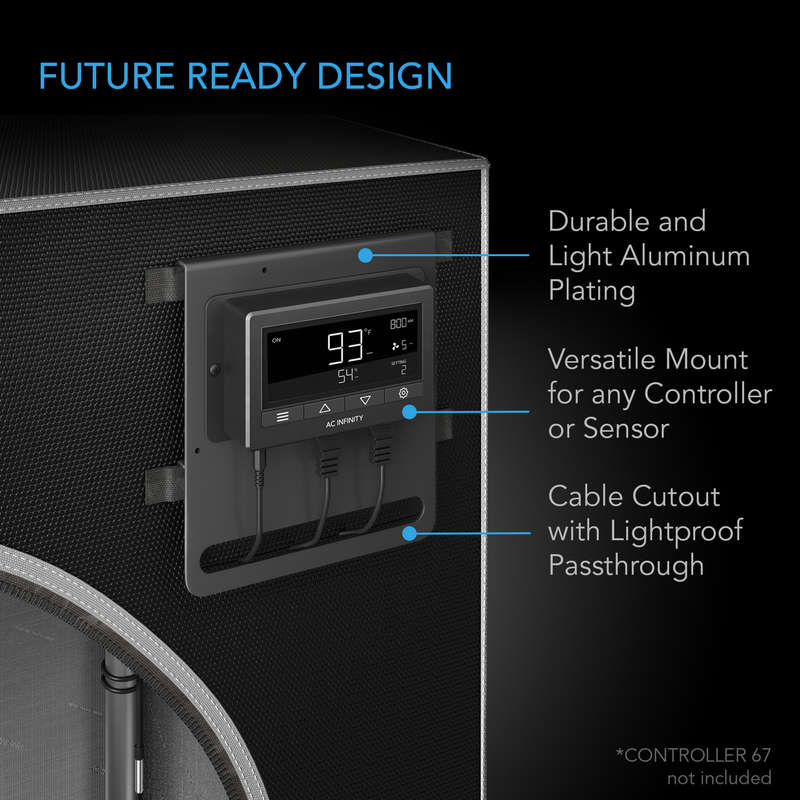 AC INFINITY CLOUDLAB 866, ADVANCE GROW TENT 5X5, 2000D DIAMOND MYLAR CANVAS - 1.5M x 1.5M