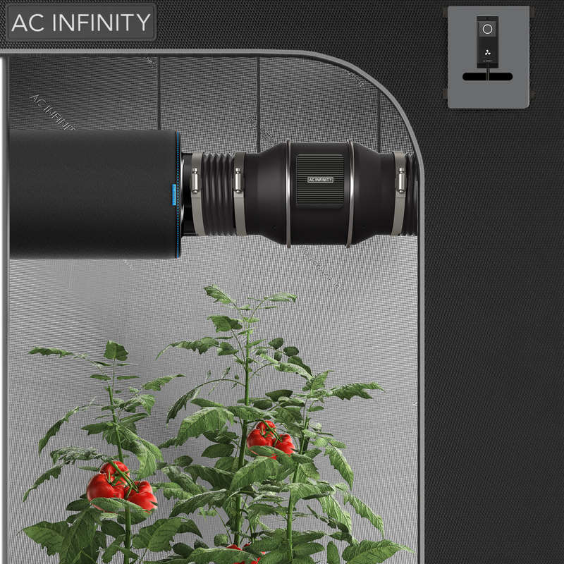 AC INFINITY CLOUDLINE S8, QUIET INLINE DUCT FAN SYSTEM WITH SPEED CONTROLLER, 8-INCH