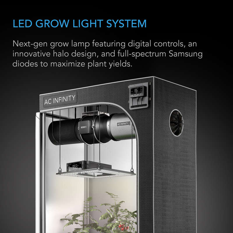AC INFINITY IONGRID T24, FULL SPECTRUM LED GROW LIGHT 260W, SAMSUNG LM301H, 2X4 FT. COVERAGE